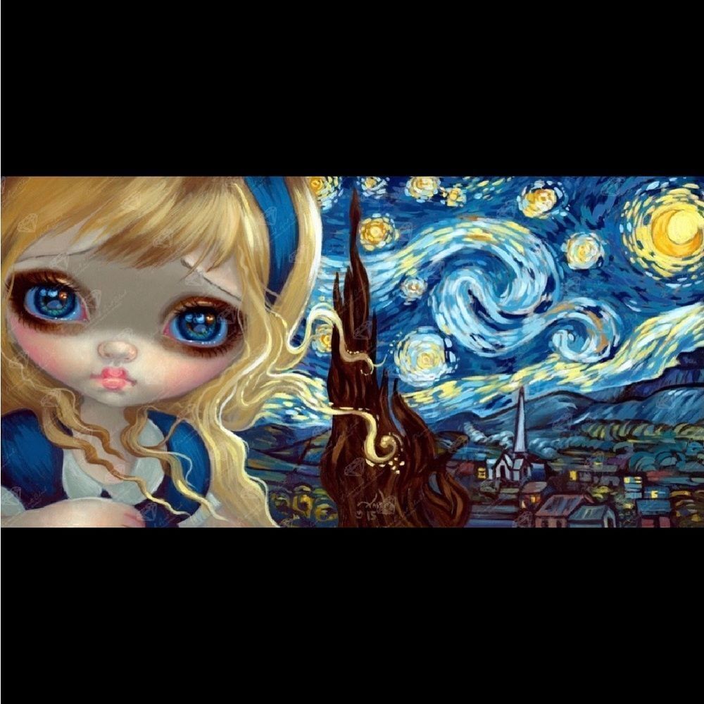 Alice in Starry Night by Jasmine Beckett Griffith diamond painting kit to be